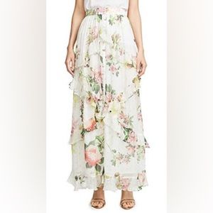 Rococo Sand Long Floral Maxi Skirt size XS As Seen on Rachel Parcell